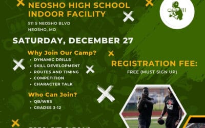 Winter QB/WR Football Camp at Neosho High School Indoor Facility